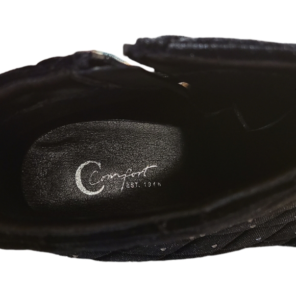 NWOB Ccomfort size 11W black booties - Picture 12 of 16